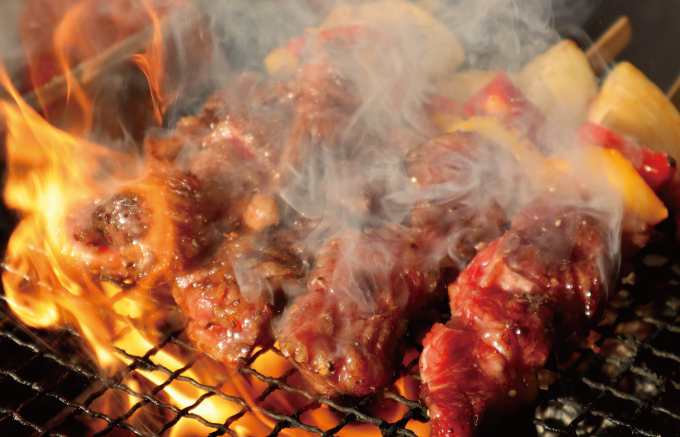千波湖花火大会 2018年8月3日は、店舗前で串焼き致します!!