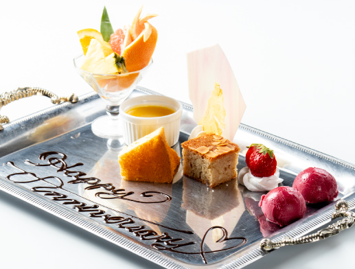 Happy Anniversaryデザート