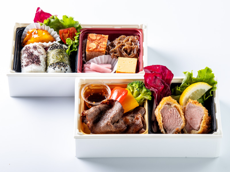 常陸牛焼肉とヒレカツの盛り合わせ弁当